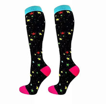 Load image into Gallery viewer, Star High Crazy Socks - Crazy Sock Thursdays