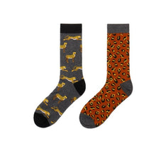 Charger l'image dans la galerie, Leopard Print Odd Paired Crazy Socks - Crazy Sock Thursdays
