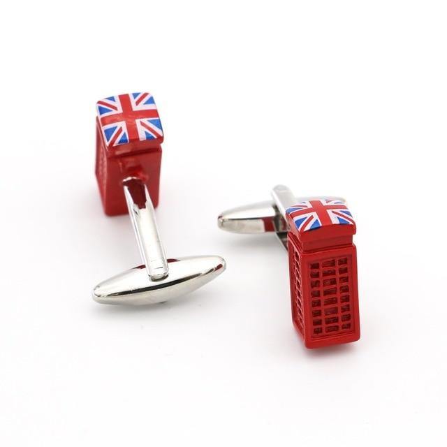 London Phone Box Cufflinks - Crazy Sock Thursdays