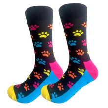 Charger l&#39;image dans la galerie, Paw Prints Puppy Lovers Crazy Socks - Crazy Sock Thursdays
