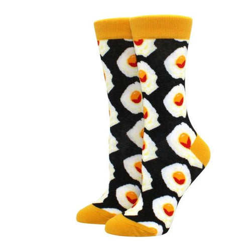 Sunny Side Up Eggs Crazy Socks - Crazy Sock Thursdays