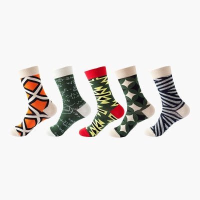 Tasteful 5 Pair Sock Set - Crazy Sock Thursdays